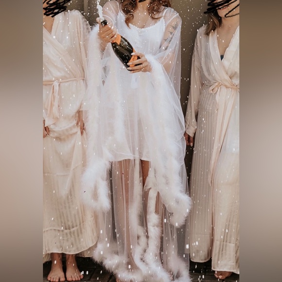 Sheer Bridal Robe - Picture 2 of 3